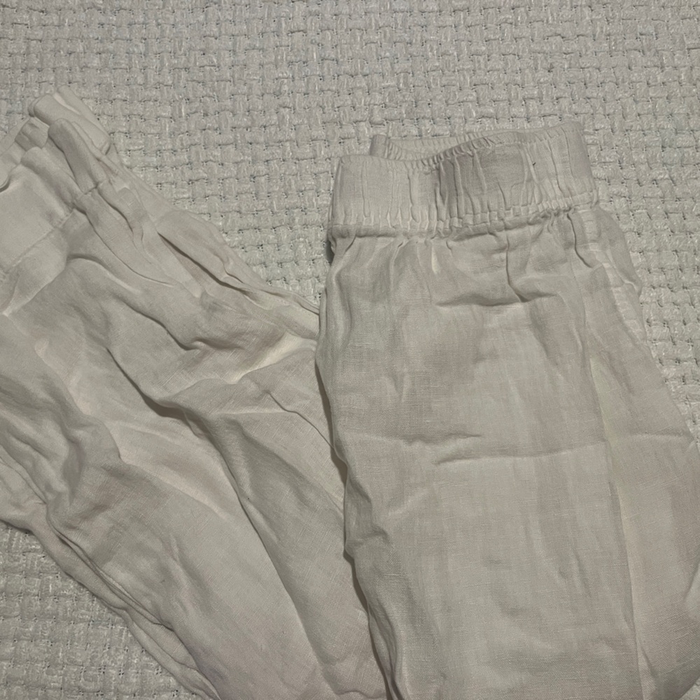 White Linen Pants